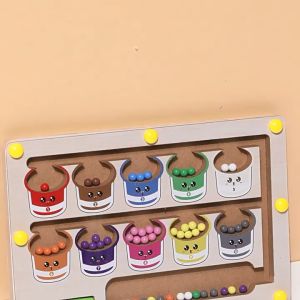 Bảng Bút đếm Từ Tính Bằng Gỗ Cho Trẻ Em Phân Loại Màu Sắc Bằng Gỗ Có Nam Châm Cho Bé  Đồ chơi giáo dục sớm