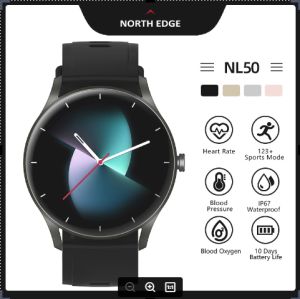 NORTH EDGE Đồng Hồ Thông Minh NL50 Đồng Hồ Nam Nữ Chống Nước IP67 Đồng Hồ Người Yêu Gọi Bluetooth Theo Dõi Chế Độ Ngủ Hỗ Trợ Quay Số Tùy Chỉnh Điều Khiển Nhạc Tương Thích Android IOS