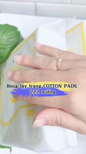 Bông tẩy trang 3 lớp cotton pads 222 miếng.TKVT2