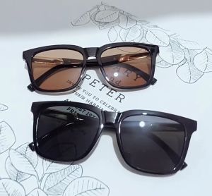 【GIAUSA】 Fashion Square Frame Sunglasses Shades for Men Polarized for Fishing Driving Korean Style Vintage Summer Eyeglasses Men Motorcycle Traveling Anti UV Goggles Gifts S2