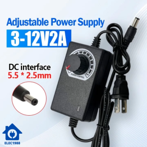 ELEC⚡พร้อมส่ง💯 อะแดปเตอร์ AC/DC 3-12V 3-24V 3A แปลงไฟได้ หัว5.5*2.5mm