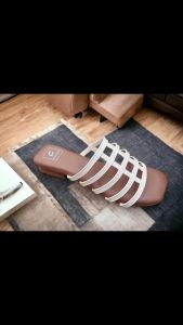 ABBUSHOES RY 49 sendal wanita hak tahu collane 3 cm