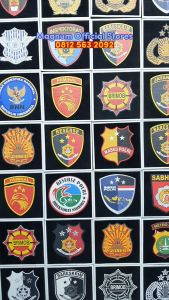 Logo POLRI WARNA Series Patch Emblem Prepet Perekat Velkro Tactical Army