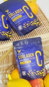 คอลลาเจนไดเปปไทด์ผสมวิตามินซี 100g. PiaOMe เพียโอเม่ Collagen Dipeptide Plus Vitamin C ผิวกระจ่างใส บำรุงผิว ผม เล็บ ข้อต่อ