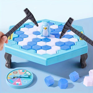 Fun Ice Breaker Game - Knock Ice Blocks to Save Penguin! Kids Family Board Game Interactive Disassembling Toy for Party Gifts