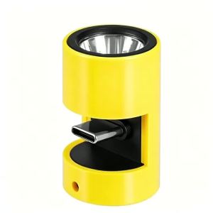 Type-C Mini Keychain Flashlight Portable Pocket Design with Bright Light and Strobe for Outdoor Camping Emergency
