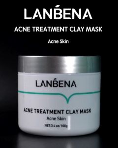 LANBENA Acne Clay Mask Cream - Wajah Berjerawat Acne Treatment Acne prone Deep Cleansing Mengobati jerawat Melembabkan BPOM