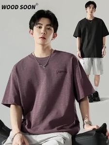 Wood soon | American Embroidery Loose Casual Summer T-shirt