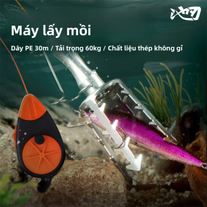 Dụng Cụ Thu Hồi Mồi Câu Bằng Thép Không Gỉ Với Dây PE 30m Lực Kéo 132LB Kẹp Mồi Câu Cá Dụng Cụ Tìm Mồi Câu Cá