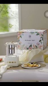 800ml Glass Health Kettle with Intelligent Temperature Control for Tea Soup and Porridge