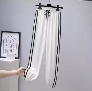 PLUS ขนาดผู้หญิงสูงเอวกางเกงกีฬาฤดูร้อนสบายๆสังเคราะห์หนัง Pocketed เทปรายละเอียดสําหรับ 25-29 ปี