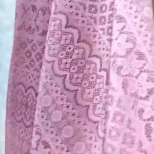 Kain Brukat Malika Lace Salur Meteran Bahan Lembut