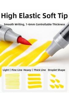 Touch mark | Highlight Direct Liquid Acrylic Marker Soft Tip for Elementary School Art