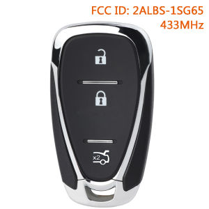 KEYECU 2ALBS-1SG65 433.92MHz Smart Remote Car Key Fob for Chevrolet Onix Tracker Spark Orland 4A Chip 3 Buttons