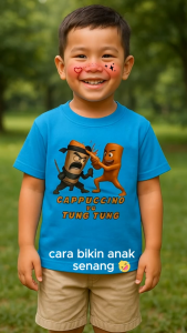 Baju anak perempuan Baju Anak laki laki kaos anak laki laki & Anak perempuan cappuccino assassino vs tung tung tung sahur