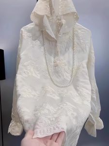 Fashionable Hat Sweatshirt Elegant Style Spring Summer 2025 New Womens High-End Sensation Beautiful Matching Top