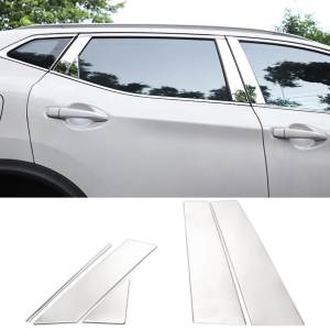Nissan Qashqai J11 2014-2020 Thép Không Gỉ Cửa Sổ Ô Tô Trụ Cột Bao Phủ Dải Trang Trí Phụ Kiện Crom Tạo Kiểu
