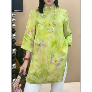 QINGNAER | Elegant Loose Fit Chinese Style Top
