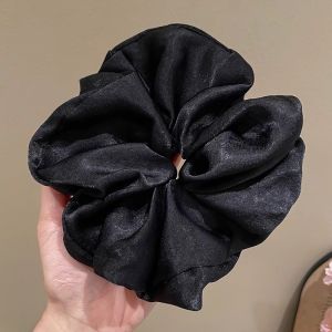 ริบบิ้นยางยืดผ้าซาตินสีพื้นสไตล์เรียบง่ายสำหรับผู้หญิง ริบบิ้นยางยืดผมแบบยูนิเซ็กซ์ 2025 รุ่นใหม่