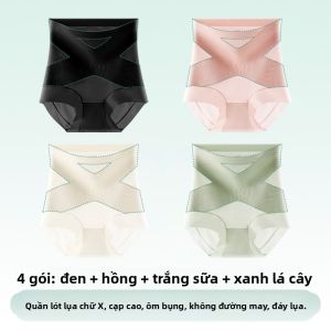 YUNASHA | Quần Dụng Hình Cao Tummy Control Đánh Tan Mỡ Bụng Sau Sinh Lụa Băng