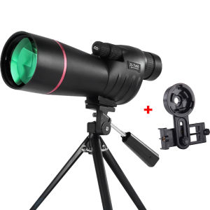 Kính Thiên Văn Đơn Thị HD 25-75x60 Mạnh Mẽ Dùng Để Quan Sát Chim Chụp Ảnh Cắm Trại Chống Nước Kèm Chân Máy