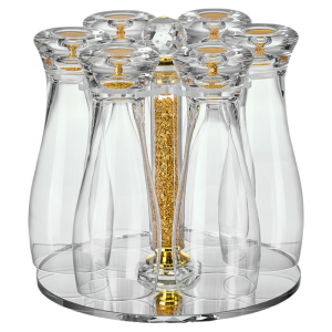 ZHUXI | Crystal Gold Leaf Luxurious Creative Beer Glass Set