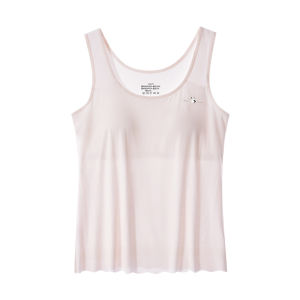 Miiow | Developing Teenage Girls Underwear Breathable Seamless Vest For Middle And High School Students Comfortable Nylon Fabric