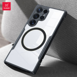 XUNDD For Samsung Galaxy S23 S24 S25 Ultra S24+ S25+ S24 FE Case Anti Fall Protective Casing Transparent Phone Cover With Magsafe Ring