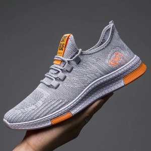 Dominov Sepatu Lari Pria Sneaker Sepatu Running Sport Theodore Trendi Premium Quality Warna Abu