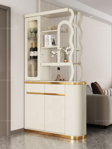 Luxurious Modern Cream Style Partition Cabinet