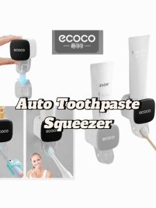 Ecoco Automatic Toothpaste Dispenser  Punch-Free  Dual Use for Kids & Adults  Fireheart Warrior