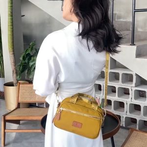 Tas Resleting Wanita Selempang | Tas Wanita Handbag Import | Sling Bag Kecil Cewek Imut Style Korea