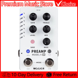Mooer | MOOER Preamp Guitar Pedal Digital Effects Pedal PREAMP MODEL X X2 28 Replaceable Front Stage and Global Speaker Loading Position