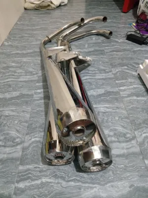 rusi TC macho 125 150 175 version 2 chicken pipe stainless