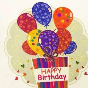 Party Napkin / Serviettes (Paper) - Colour Happy Birthday Print [NSP061]