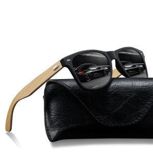 Fashion Bamboo Wood Vintage Square Sunglasses Wooden Men Women Luxury Brand Designer Sun Glasses Driving Fishing UV400 Eyewear