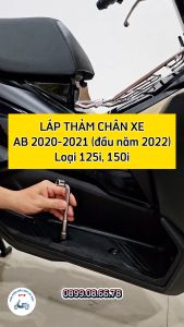 Thảm Lót Chân Xe AB 2020 AB 2021 - 125i / 150i - Cao Su Dày - Bắt Ốc + Kèm Nút Bịt - Phụ Kiện Phụ Tùng Xe Máy Air Blade