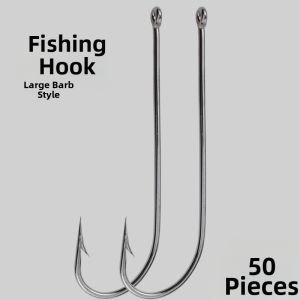 Long Handle Long Shank Large Barb Tube Hook