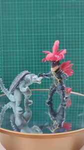 Action Figure GODZILLA x KAIJU isi 2 pcs - Miniatur Topper Kue Pajangan Mainan Monster Mecha King Ghidorah Rodan