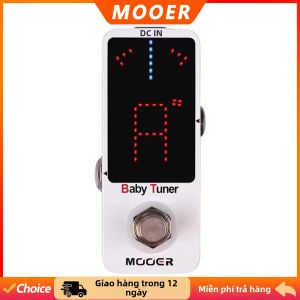 Mooer | MOOER Baby Tuner Chromatic Guitar Tuner Pedal Độ Chính Xác Cao LED Kim Loại Đàn Guitar Điện Hiệu Ứng Phụ Kiện