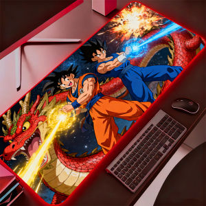 Bandai | Computer Mouse Pad LED Dragon Ball DBZ Gamer Mouse Pads Gaming Mousepad XXL Desk Mause Pad RGB Keyboard Mouse Backlight Carpet