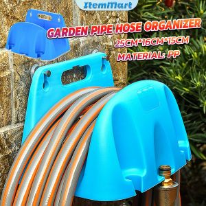 ItemMart Wall Mount Garden Pipe Hose Organizer Tool Water Sprayer Hose Connector Storage Rack