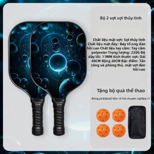 WUYIQU | Vợt Chơi Pickleball Gỗ Sợi Dành Cho Người Lớn Và Trẻ Em