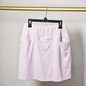 CJLINDF | Quick-Dry A-Line Sport Skirt with Split Design and Mesh Inner Shorts Multiple Pockets