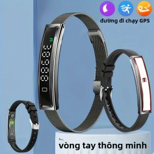 Vòng Đeo Tay Thông Minh Dành Cho Nam Nữ Thể Thao Ngoài Trời Đồng Hồ Thể Dục Nhắc Nhở Cuộc Gọi Thông Báo Tin Nhắn Theo Dõi Nhịp Tim Màn Hình AMOLED