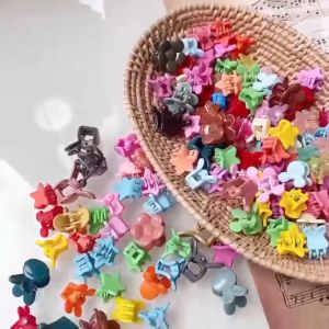 Jepit Rambut Anak Mini Motif Lucu isi 30pcs Free Pouch Mini Transparant