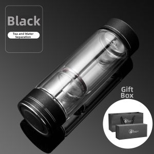 Durable Heatproof Separated Tea Water Glass Cup