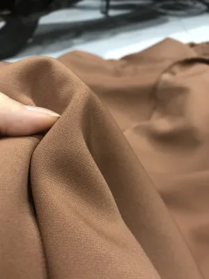 vải cotton lụa Hàn màu nâu dày co dãn mềm rũ đẹp _( khổ 1m5) may đầm váy áo quần