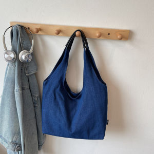 กระเป๋าผ้าแคนวาสทรงถือแบบลำลองสำหรับผู้หญิง กระเป๋าสะพายไหล่แบบลำลอง กระเป๋าสะพายข้างสำหรับเดินทางไปทำงาน กระเป๋าสะพายข้างแบบลำลอง