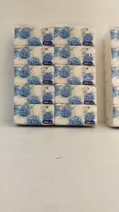 AT.MALL 🌸 ทิชชู่เช็ดหน้าลายดอกไม้สีฟ้า ☁️ แพ็ค 10 ห่อ | หนา 3 ชั้น | นุ่ม อ่อนโยน | ไม่เป็นขุย | พร้อมส่ง!